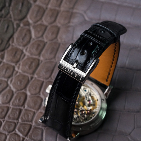 Bracelet en alligator pour A. Lange & Söhne Flyback