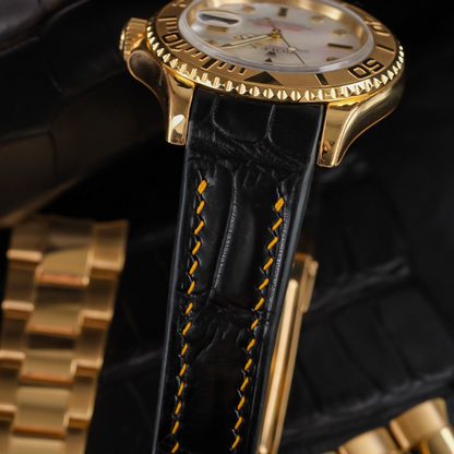 Black-alligator-leather-watch-strap-Rolex-Yacht-Master-Detail.png