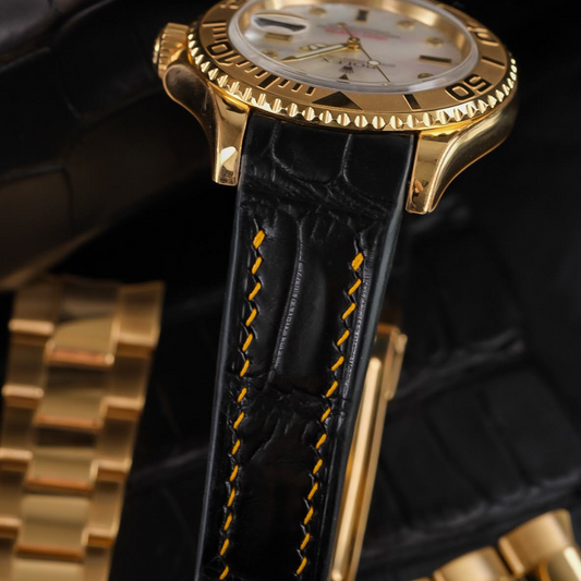 Black-alligator-leather-watch-strap-Rolex-Yacht-Master-Detail.png