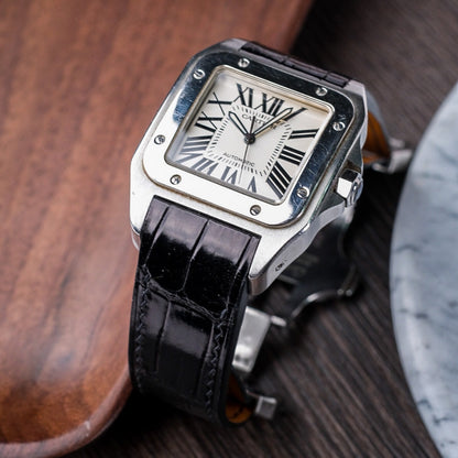 Black-alligator-leather-watch-strap-for-Cartier-Santos-100-Watch.jpg