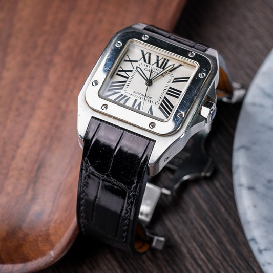 Black-alligator-leather-watch-strap-for-Cartier-Santos-100-Watch.jpg