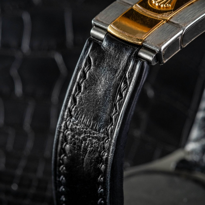 Black-alligator-leather-watch-strap-for-Rolex-Sky-dweller-buckle.png