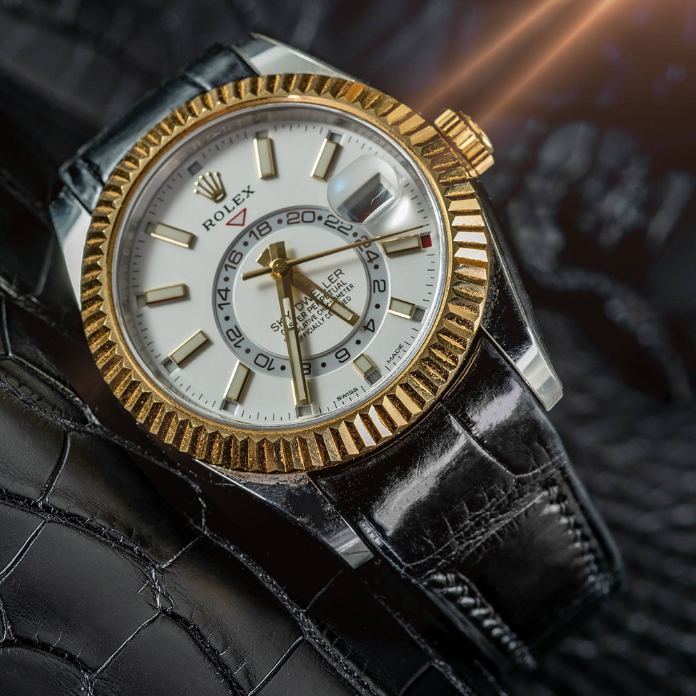 Black-alligator-leather-watch-strap-for-Rolex-Sky-dweller.png