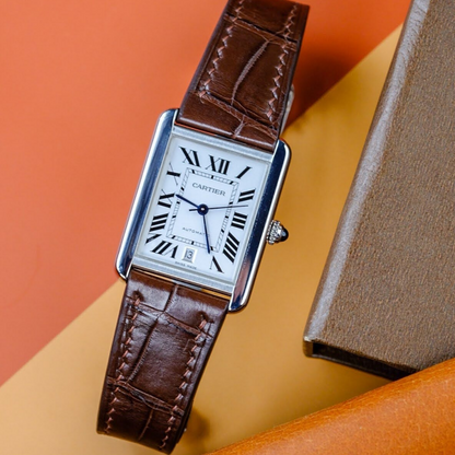 Brown-alligator-leather-watch-strap-for-Cartier-tank-on-watch.png