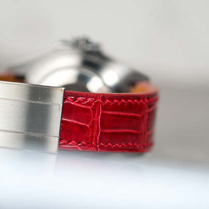 Ferrari-red-alligator-leather-watch-strap-for-Rolex-Sea-Dweller-backside.png