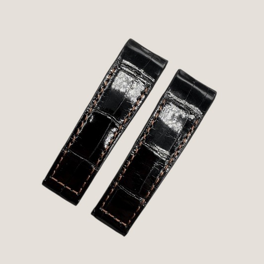 Bracelet en cuir d'alligator pour Corum Bubble