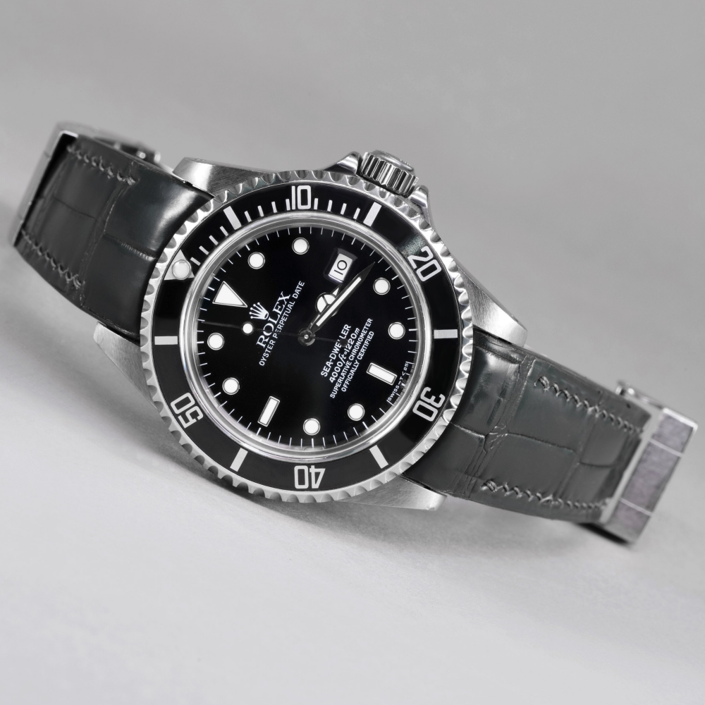 Graphite-grey-alligator-leather-watch-strap-for-Rolex-Sea-Dweller.png