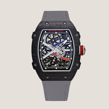 Grey-Velcro-Watch-Strap-for-Richard-Mille-on-watch.png