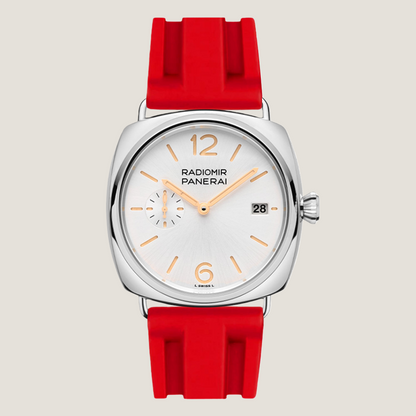 Red-fkm-rubber-strap-for-Panerai-Radimir-on-Watch.png