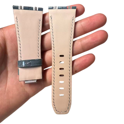 Bracelet en cuir d'alligator pour AP Royal Oak Offshore 43mm