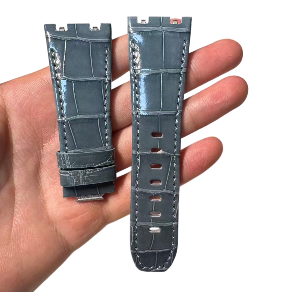 Bracelet en cuir d'alligator pour AP Royal Oak Offshore 43mm