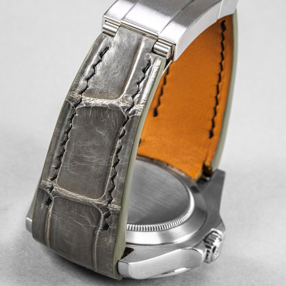 Stone-grey-alligator-leather-strap-for-rolex-explorer-ii-backside.png
