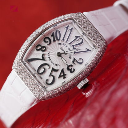 White-alligator-leather-watch-strap-for-frank-muller-vanguard-on-watch.png