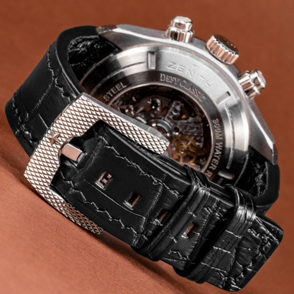 black-alligator-leather-strap-for-Zenith-El-Primero-Defy-backside.png