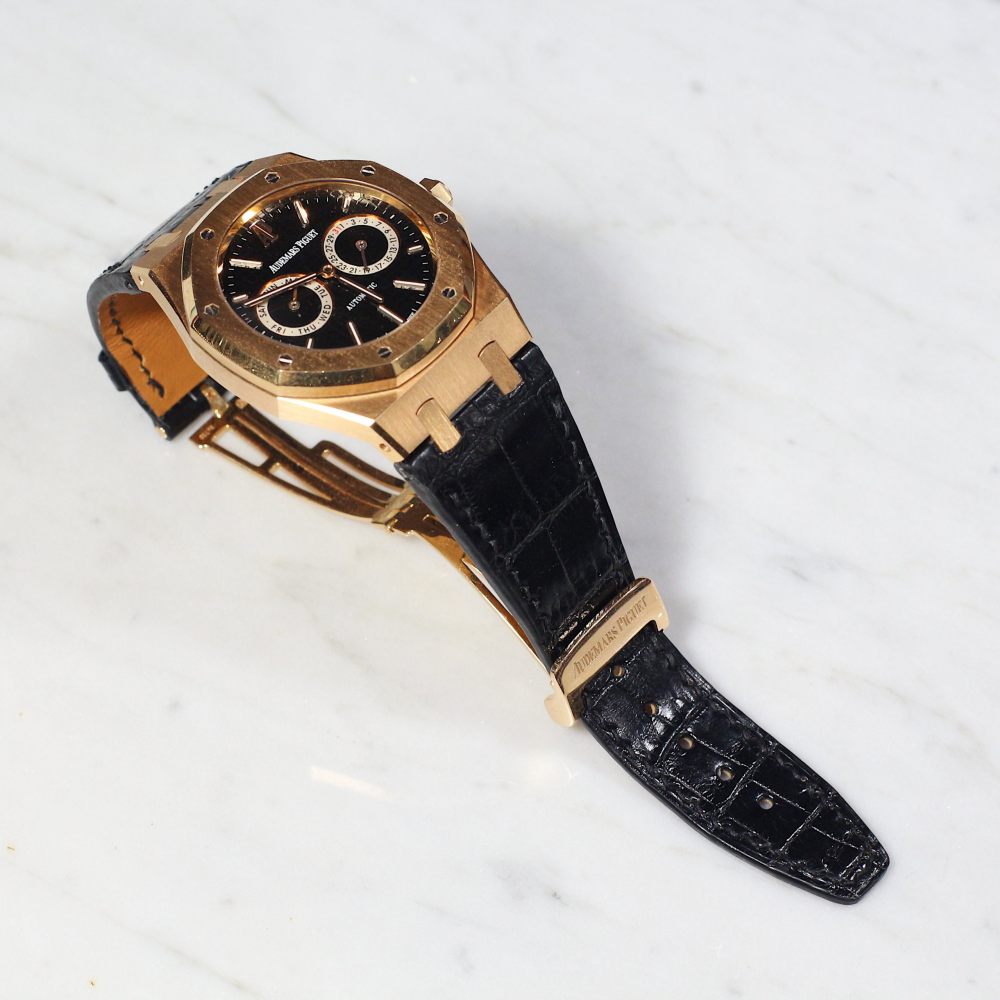 black-alligator-leather-strap-for-ap-ladies-on-watch.png