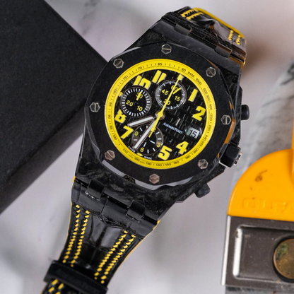 black-alligator-leather-strap-for-ap-royal-oak-shore-with-double-yellow-stitching.png