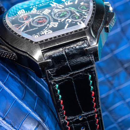 black-alligator-leather-strap-for-delacour-bichrono-green-red-stitching-lug.png