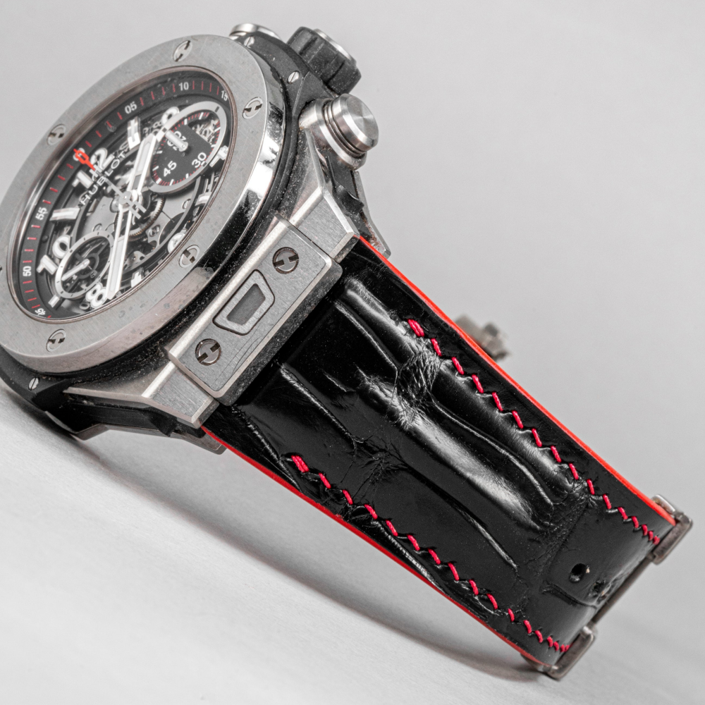 black-alligator-leather-strap-for-hublot-big-bang-unico-red-stitching-lug.png