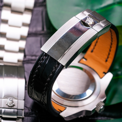 black-alligator-leather-strap-for-rolex-submariner-40mm-starbucks-backside.png