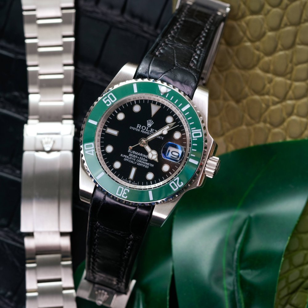 black-alligator-leather-strap-for-rolex-submariner-40mm-starbucks-watch.png
