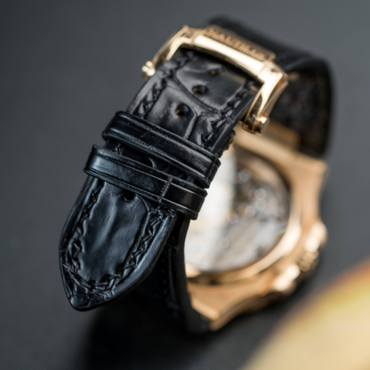 black-alligator-leather-watch-strap-for-Patek-Philippe-Nautilus-5712r-back.png