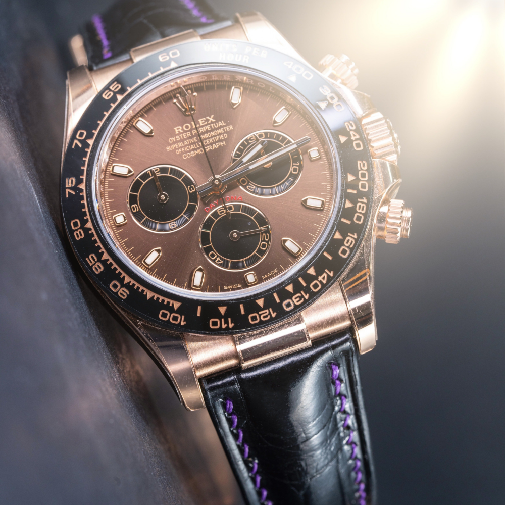 black-alligator-strap-for-rolex-daytona-oysterflex-with-purple-stitching.png