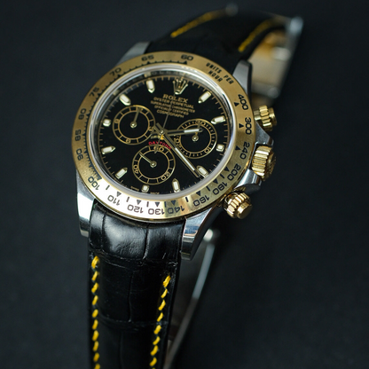 black-alligator-strap-for-rolex-daytona-with-yellow-gold-stitching.png