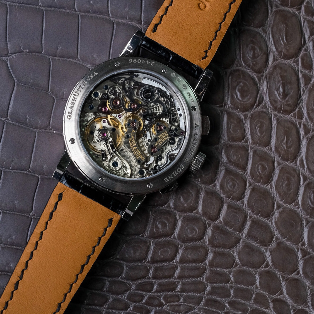 Alligator Leather Strap for A. Lange & Söhne Flyback