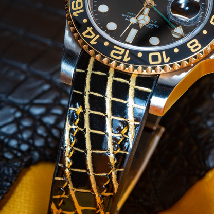 black-gold-alligator-leather-strap-for-rolex-gtm-ii-116713LN--78203-detail.png