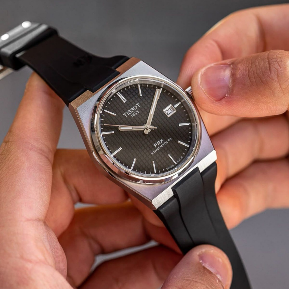 black-rubber-strap-for-tissot-prx-on-watch.png