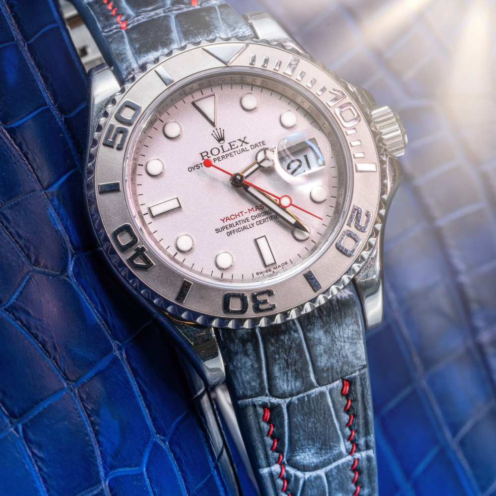black-silver-alligator-leather-strap-for-rolex-yacht-master-red-stitching.png