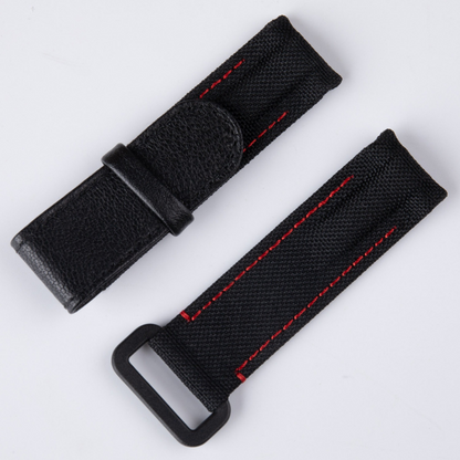 black-vecro-canva-strap-for-Rolex-DIW-red-stitching-main.png