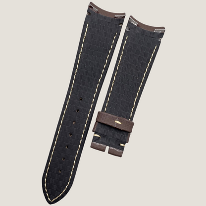 brown-fkm-rubber-strap-sailcloth-pattern-for-Breguet-Type-XXI-3810-back-side.png