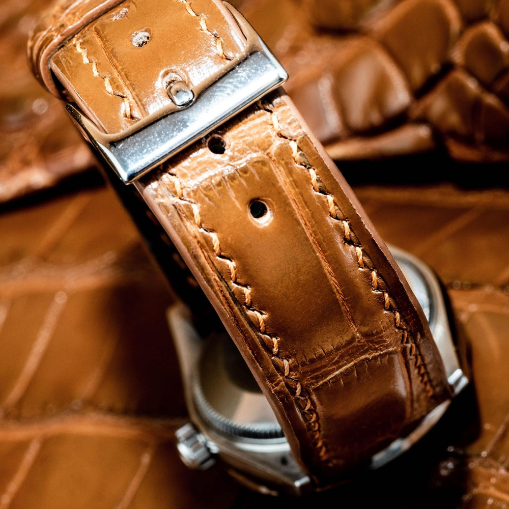 chestnut-brown-alligator-leather-watch-strap-for-Rolex-Datejust-31mm-buckle.png