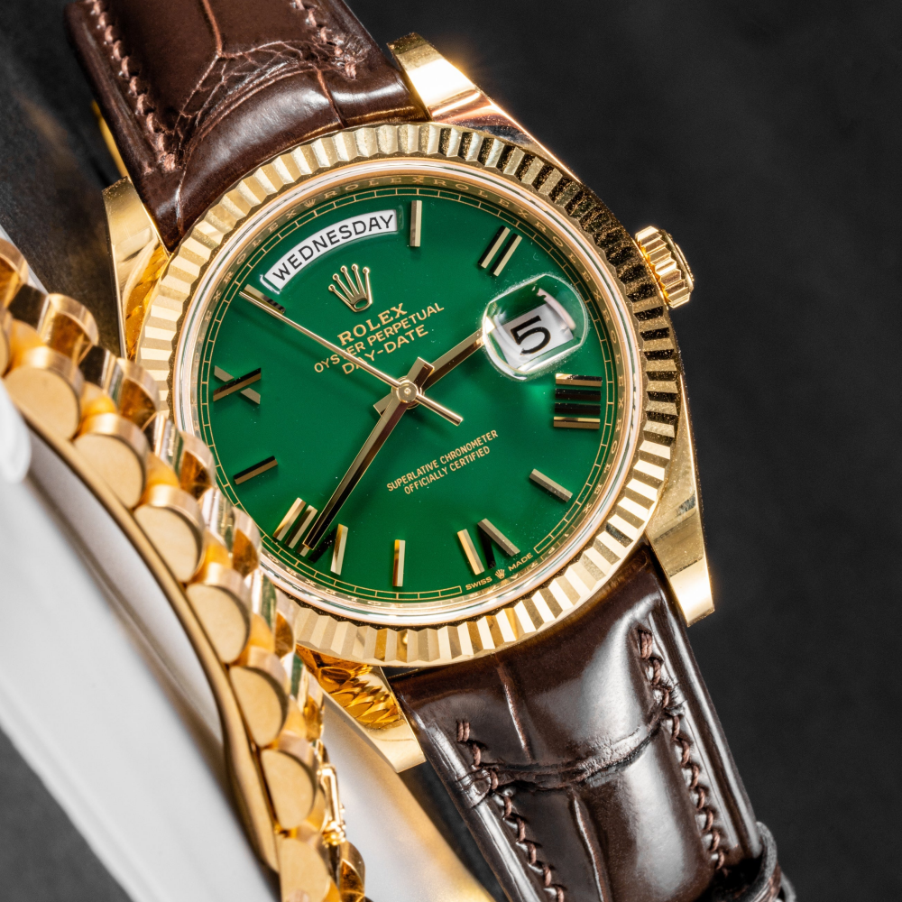 chocolate-brown-alligator-leather-strap-Rolex-day-date.png