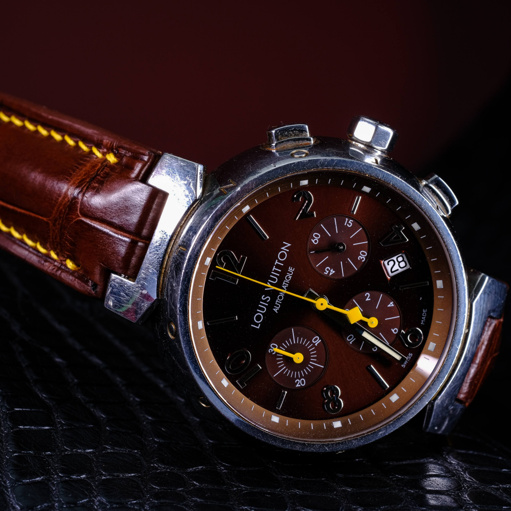 chocolate-brown-alligator-leather-strap-for-louis-vuitton-tambour-twenty-on-watch.png