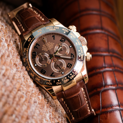 chocolate-brown-alligator-strap-for-rolex-daytona-with-rose-gold-stitching.png