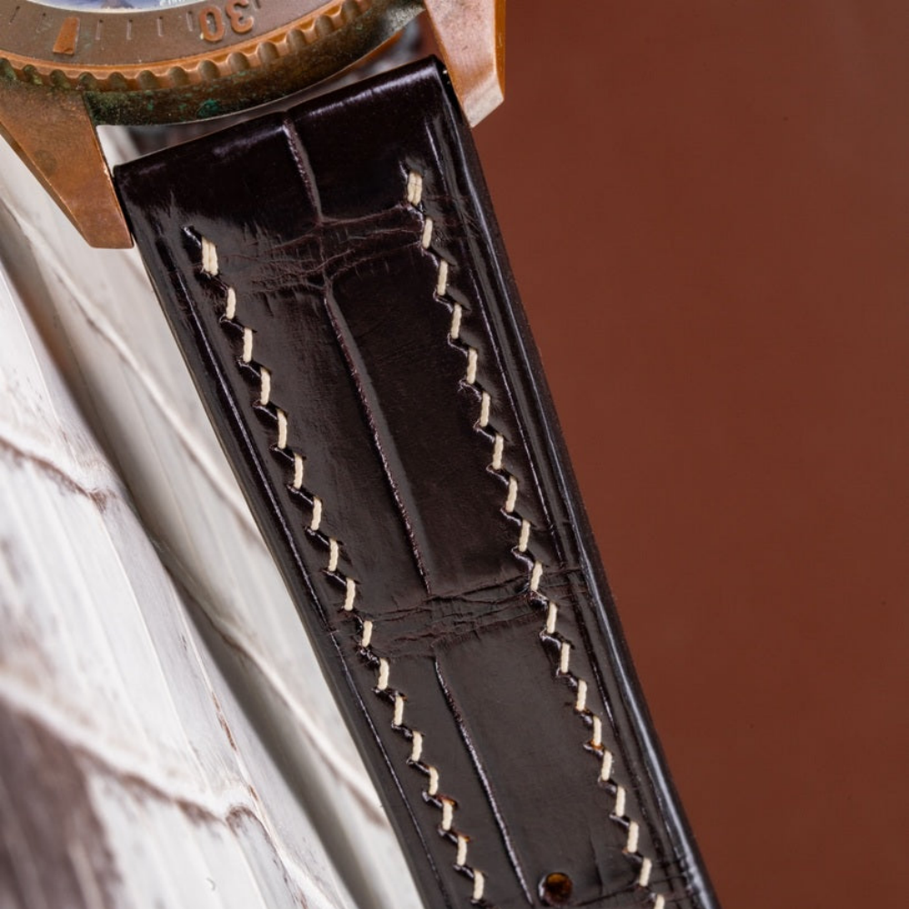 dark-brown-alligator-leather-strap-for-oris-carl-brashear-stitching.png