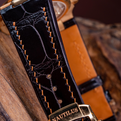 dark-brown-alligator-leather-watch-strap-for-Patek-Philippe-Nautilus-5712r-with-rosegold-stitching.png