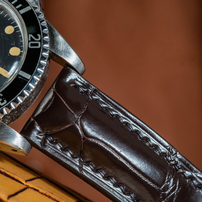 dark-brown-alligator-leather-watch-strap-for-Rolex-OysterPerpetual-comex-stitching.png