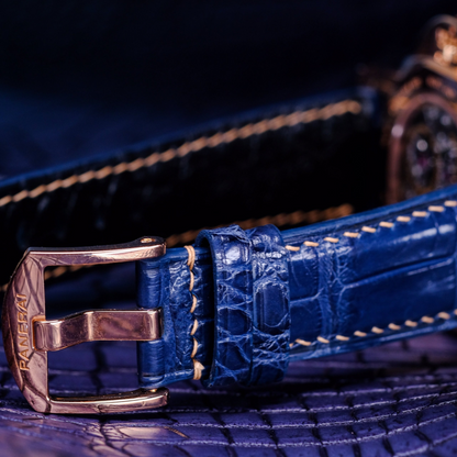 electric-Blue-alligator-leather-watch-strap-for-Panerai-Luminor-rosegold-stitching-buckle.png