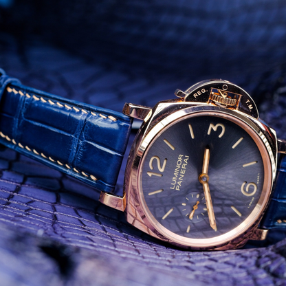 electric-Blue-alligator-leather-watch-strap-for-Panerai-Luminor-rosegold-stitching-watch.png
