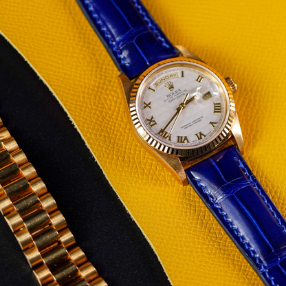 electric-blue-alligator-leather-strap-Rolex-day-date-watch.png
