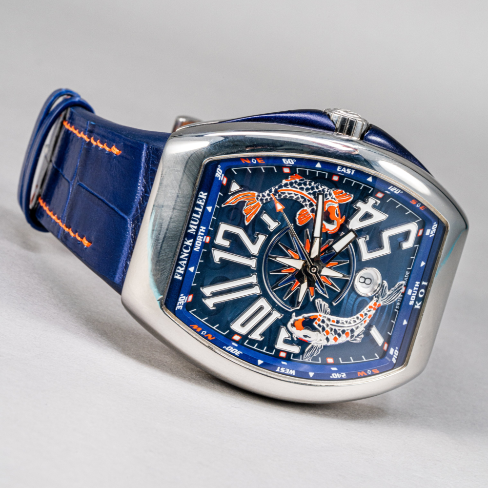 electric-blue-alligator-leather-watch-strap-for-frank-muller-vanguard-V45-KOI-watch.png