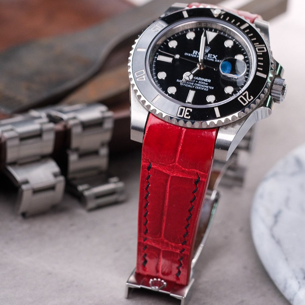 ferrari-red-alligator-leather-strap-for-rolex-submariner-40mm-on-watch.png