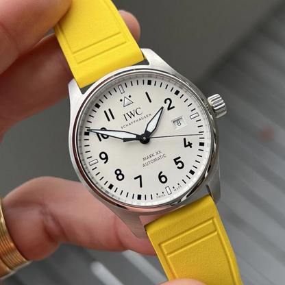 fkm-rubber-strap-for-iwc-yellow-on-watch.png