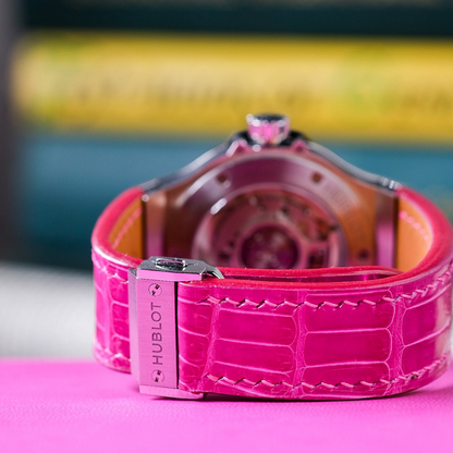 fuchsia-pink-alligator-leather-strap-for-Hublot-big-bang-titanium-diamond-classic-backside.png