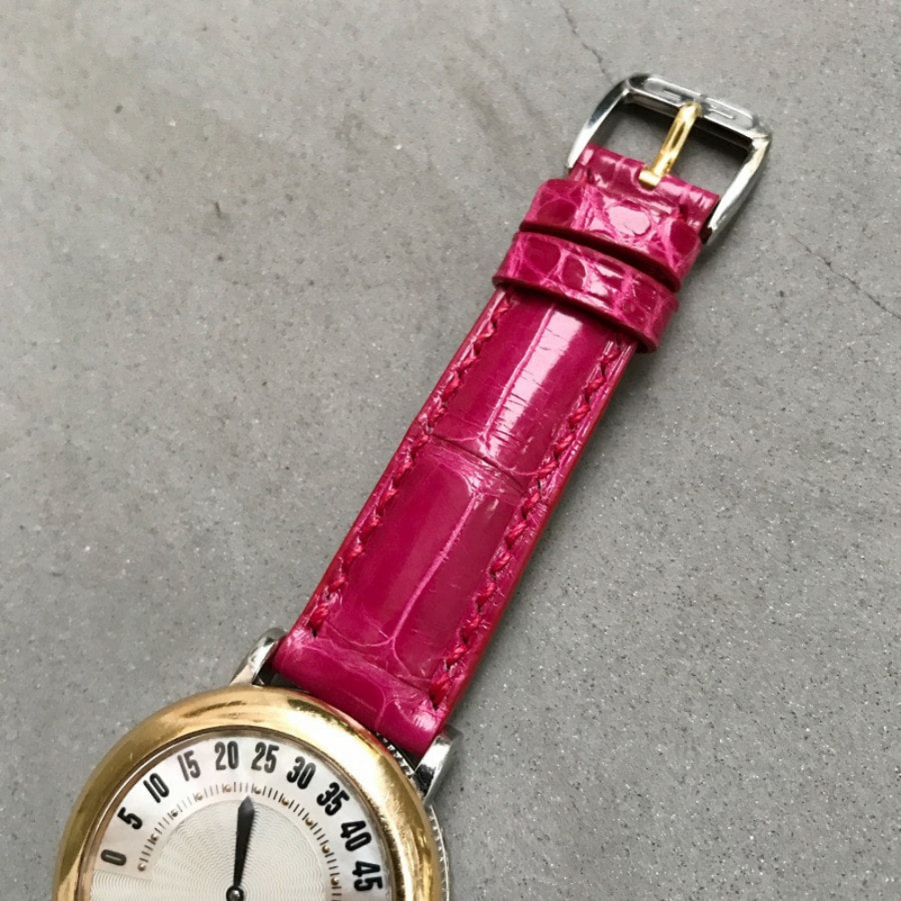 fuchsia-pink-alligator-leather-strap-for-gerald-genta-retro-watch.png