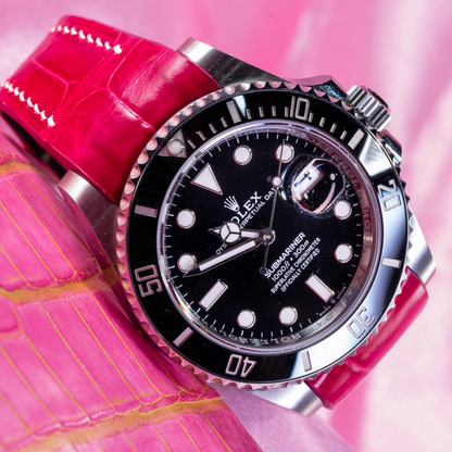 fuchsia-pink-alligator-leather-strap-for-rolex-submariner-41mm-watch.png