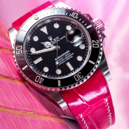 fuchsia-pink-alligator-leather-strap-for-rolex-submariner-41mm.png